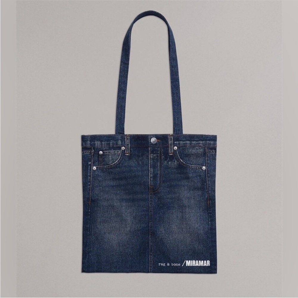 NWT/NIB • rag & bone Miramar Printed Terry Cloth Denim Tote